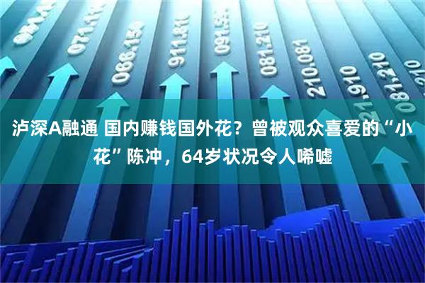 泸深A融通 国内赚钱国外花？曾被观众喜爱的“小花”陈冲，64岁状况令人唏嘘
