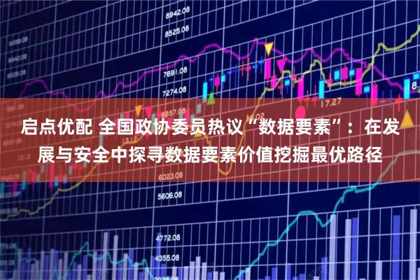 启点优配 全国政协委员热议“数据要素”：在发展与安全中探寻数据要素价值挖掘最优路径
