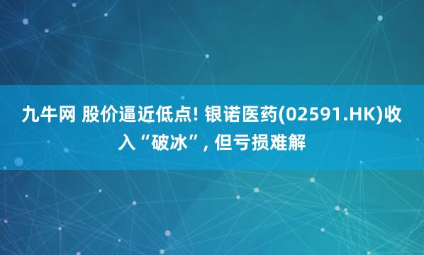 九牛网 股价逼近低点! 银诺医药(02591.HK)收入“破冰”, 但亏损难解